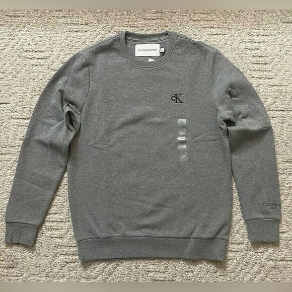 Calvin Klein Jeans Ck Logo Crewneck Sweatshirt - Picture 1 of 1